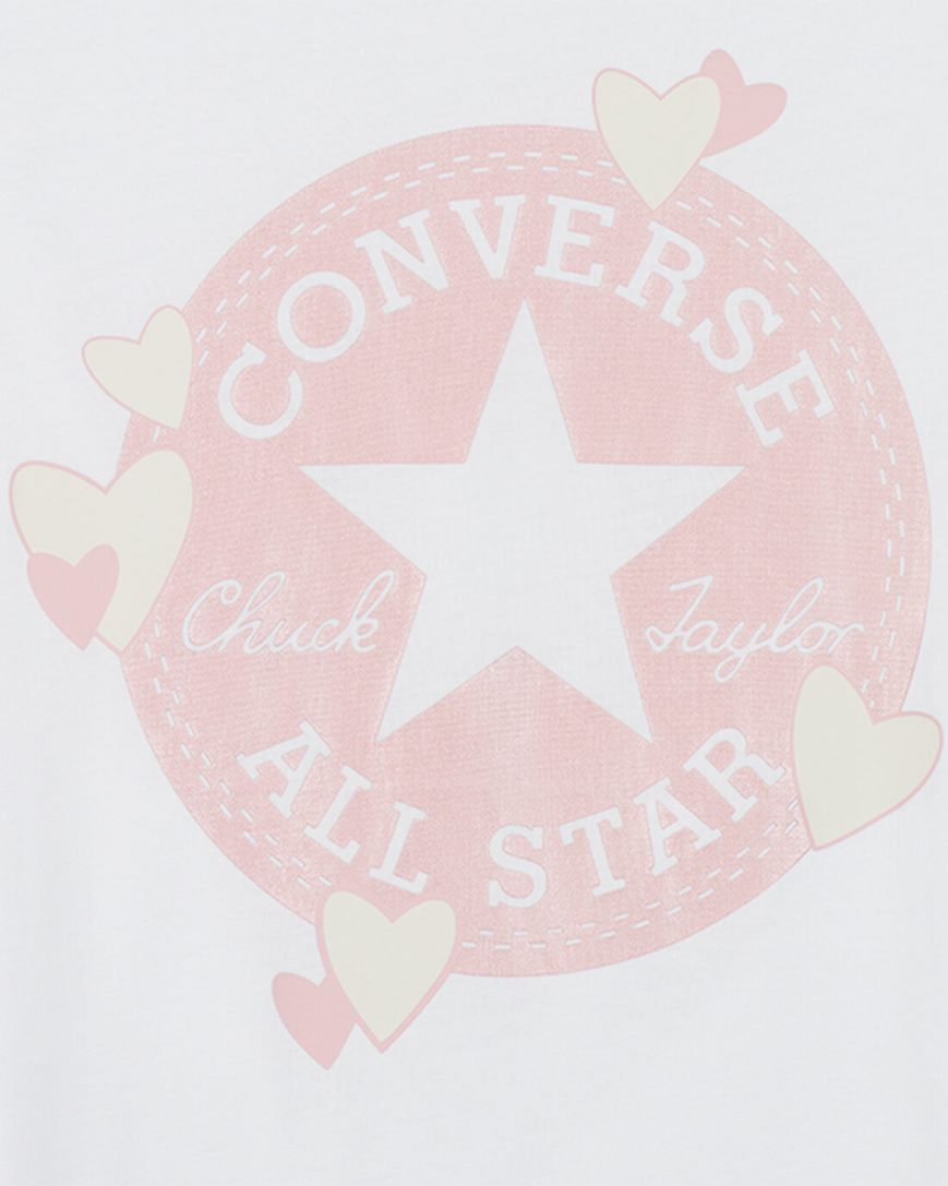 Dámské T-Shirts Converse Heart All Star Patch Bílé | CZ POZG58